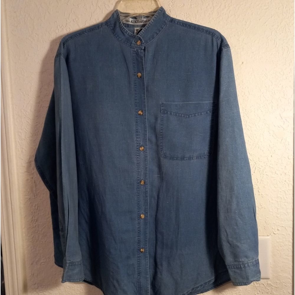 Vintage 90s Kikomo Linen Blouse